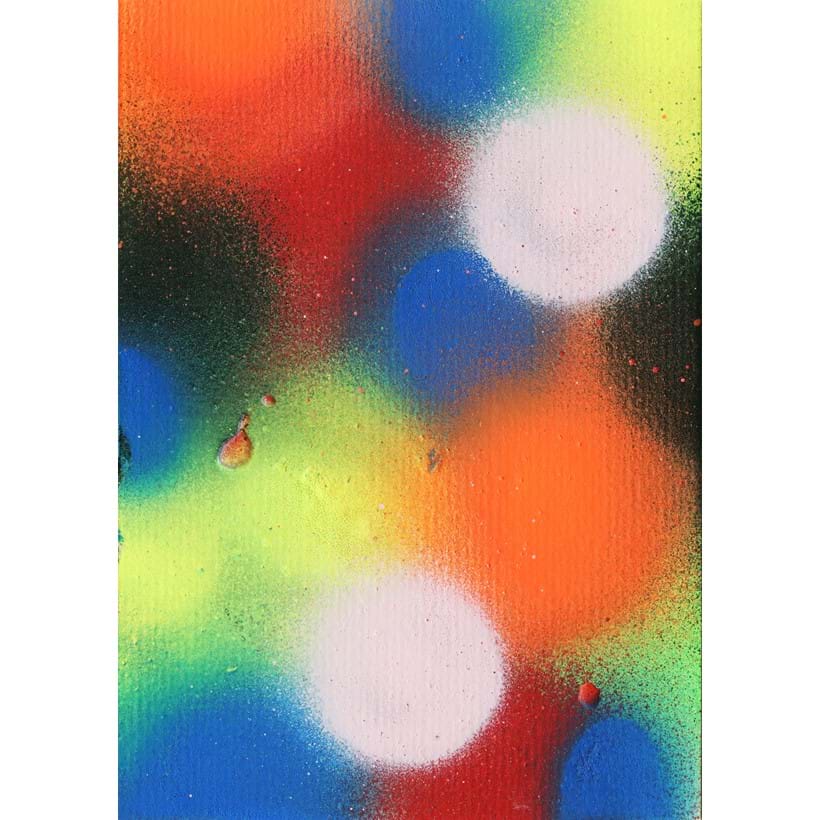 Inline Image - Lot 454: Rana Begum, 'WP537, 2021', Spray Paint on Paper | Sold for £750