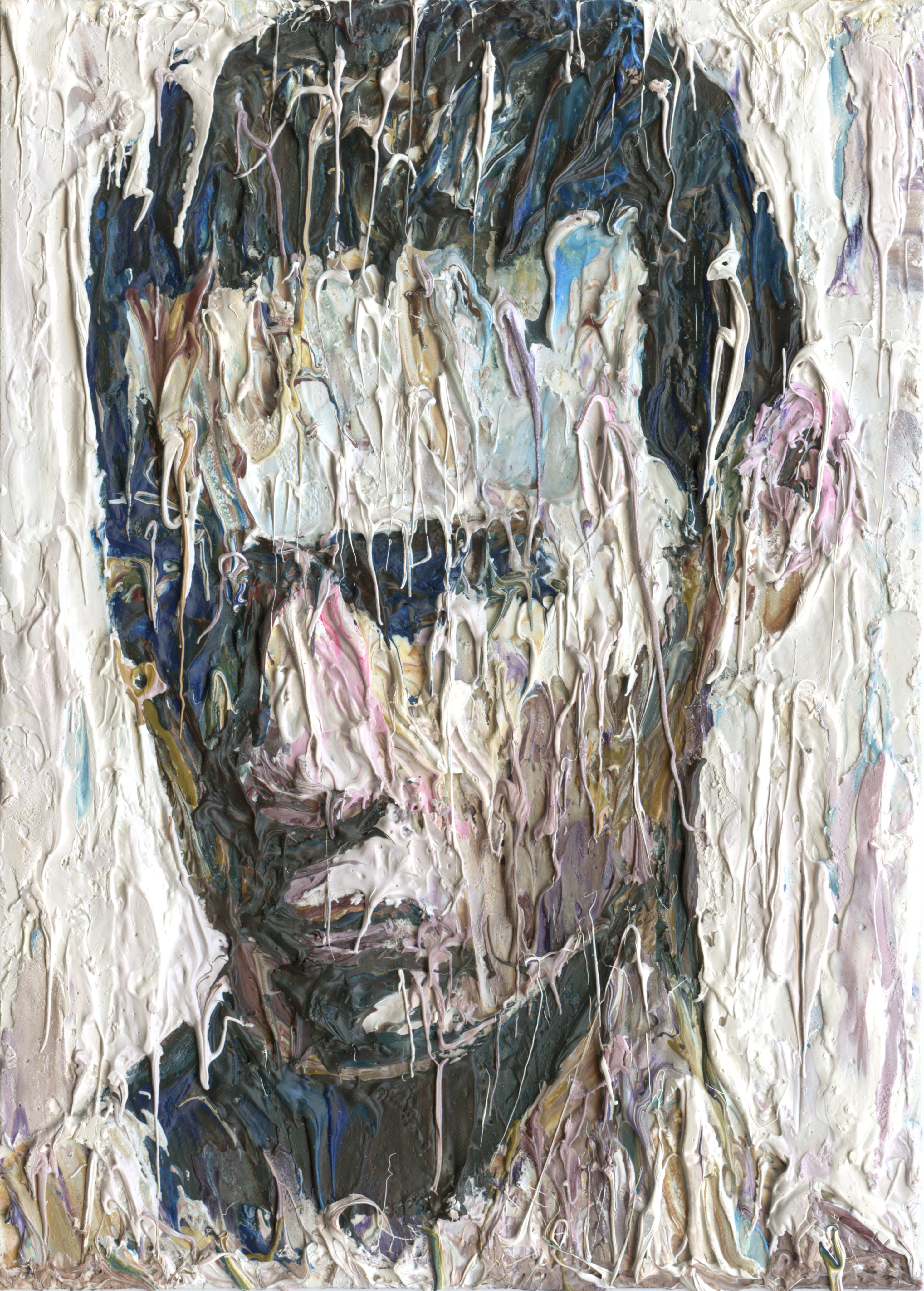 Inline Image - Lot 179: Carl Melegari, 'Favsto, 2021', Oil on Paper | Sold for £1,400