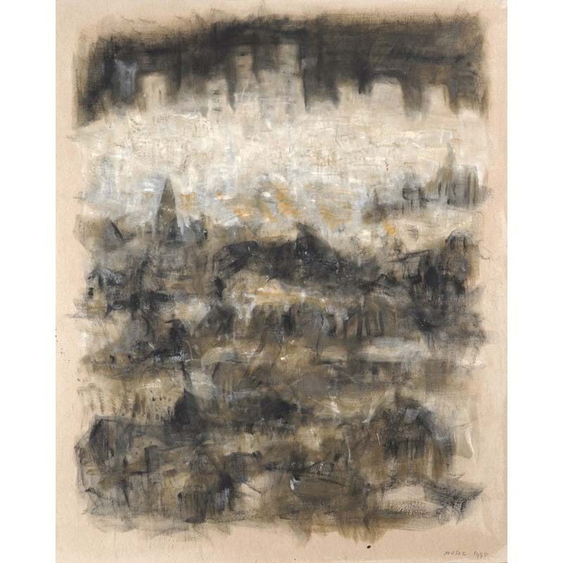 Zoran Music, 'Citta (Paris)', Oil on canvas 