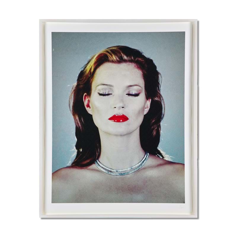 Chris Levine (British b. 1960), ‘Kate Moss, 2015’, Pigment print with hand applied Swarovski crystals