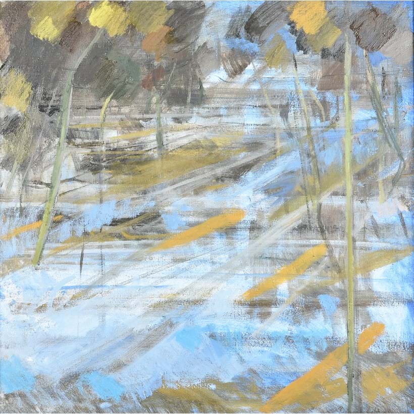 Inline Image - Lot 132: λ Richard Robbins (British 1927-2009), 'Hampstead Pond', Oil on canvas | Est. £200-300 (+fees)