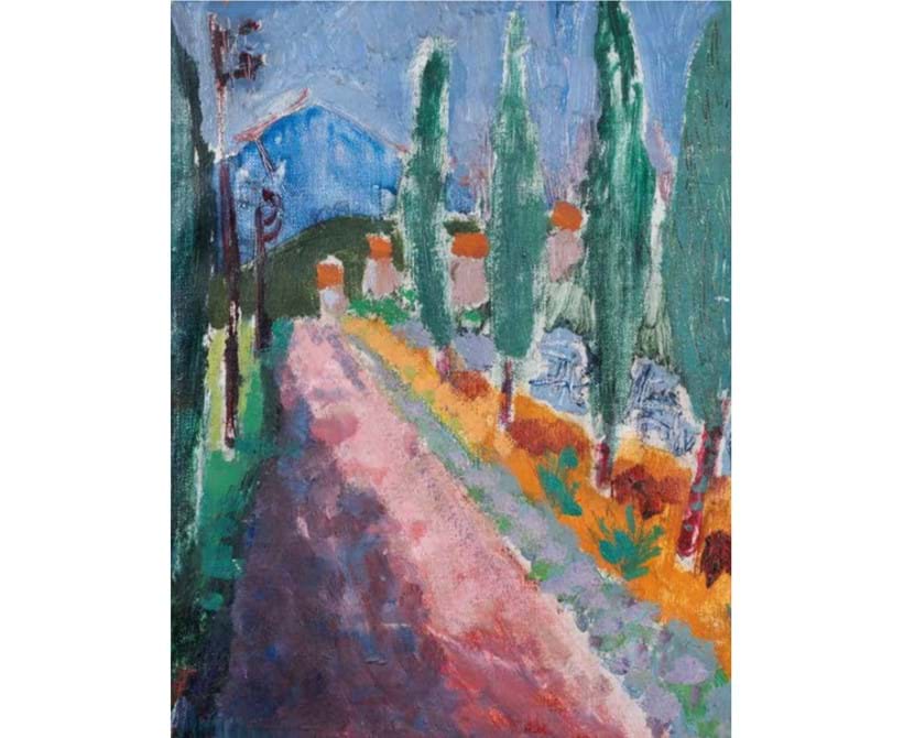 Inline Image - Image 47: Adrian Ryan, 'South of France 1957', Oil on canvas laid down 21 x 28cm, Private collection
