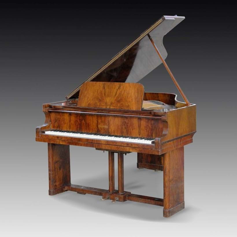 Inline Image - Lot 25: Chappell; a 6' 2'' grand piano from the Mauretania 2, number 83215, 1948 | Est. £6,000-8,000 (+ fees).  Click the image to watch the video and learn more.