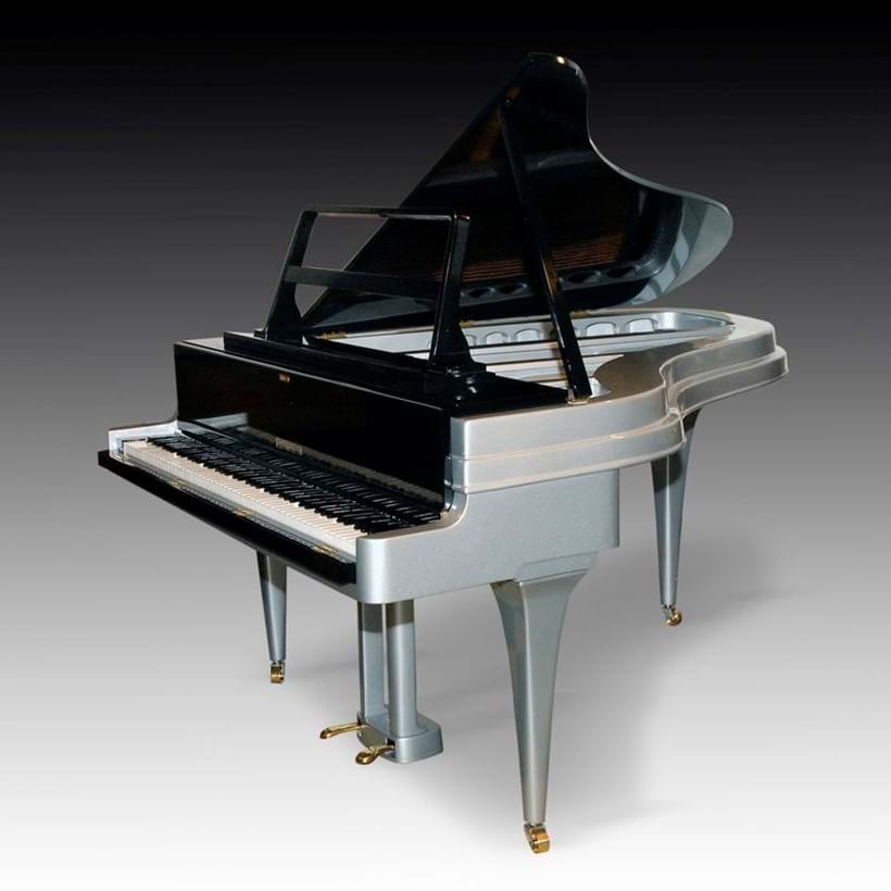 Inline Image - Lot 7: Rippen, Holland; a 6'2'' aluminium grand piano, circa 1965 | Est. £12,000-15,000 (+ fees). Click the image to watch the video and learn more.