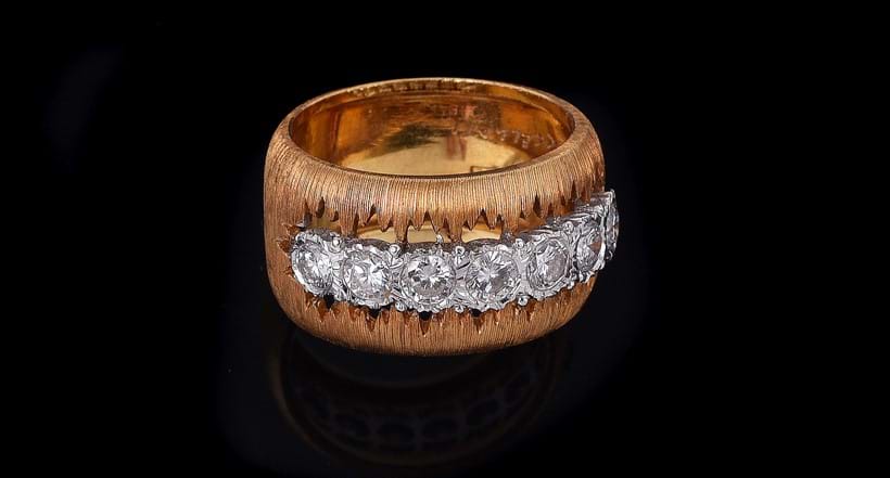 Inline Image - Lot 652: Buccellati, a diamond set dress ring | Est. £1,500-2,000 (+ fees)