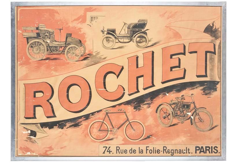 Inline Image - Lot 153: 'Rochet 74. Rue de la Folie-Regnault. Paris', Printed by Courmont Freres, 1895 | Est. £150-250 (+ fees)