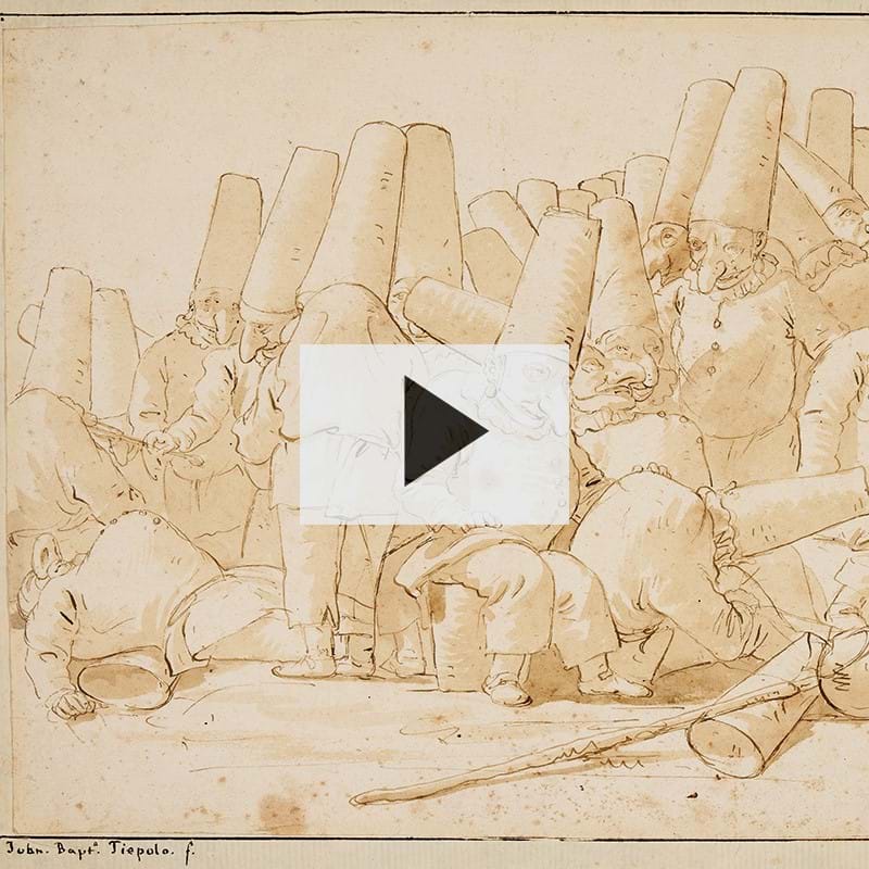 Watch the video | Drawing by Italian artist Giovanni Batista Tiepolo | Weston Hall and the Sitwells