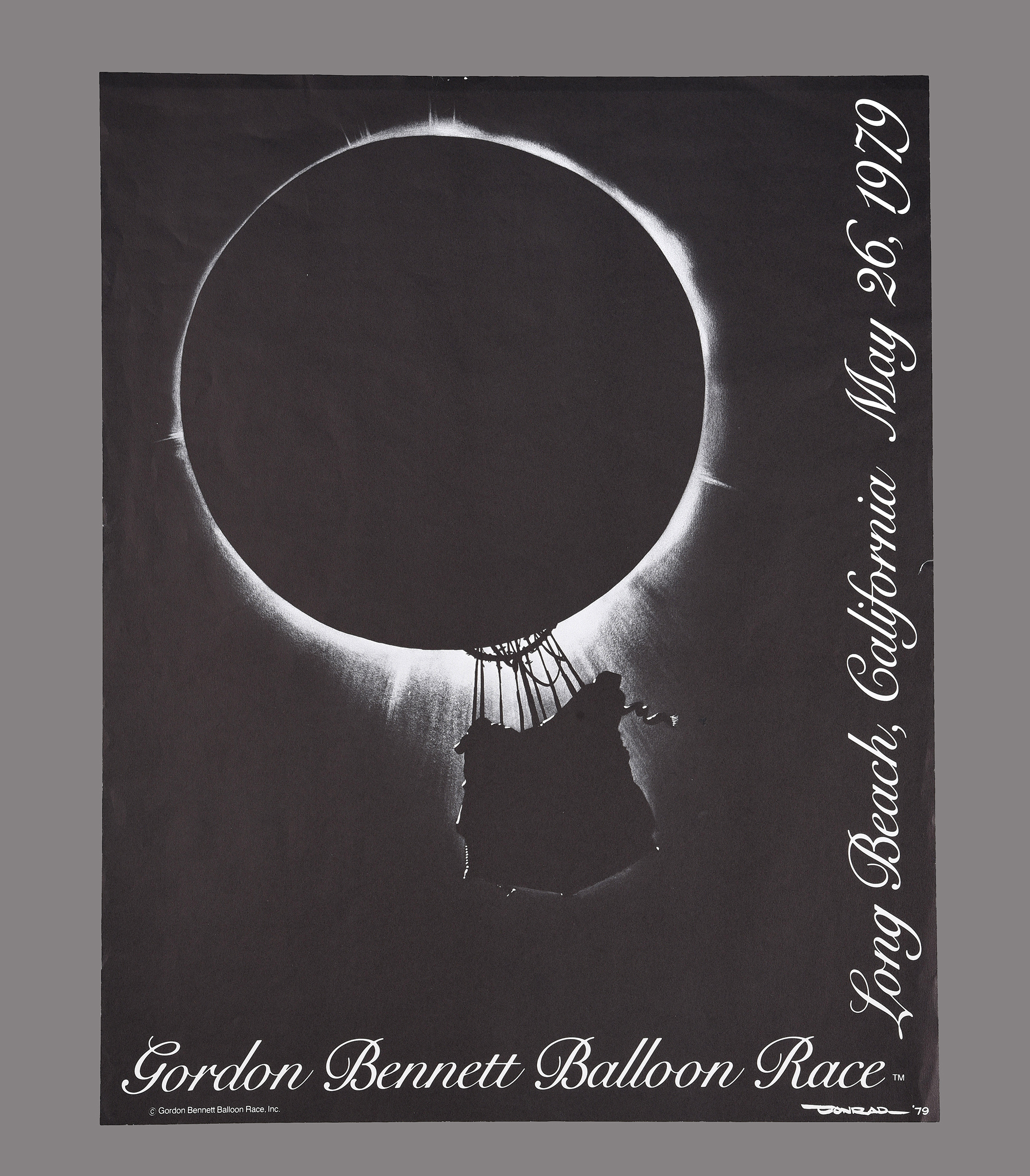 Inline Image - Lot 168: Poster: Gordon Bennett Balloon Race, Long Beach, California, May 26, 1979. artwork Paul Conrad, (Pulitzer prize-winning cartoonist for the Los Angeles Times) | Est. £100-150 (+ fees)