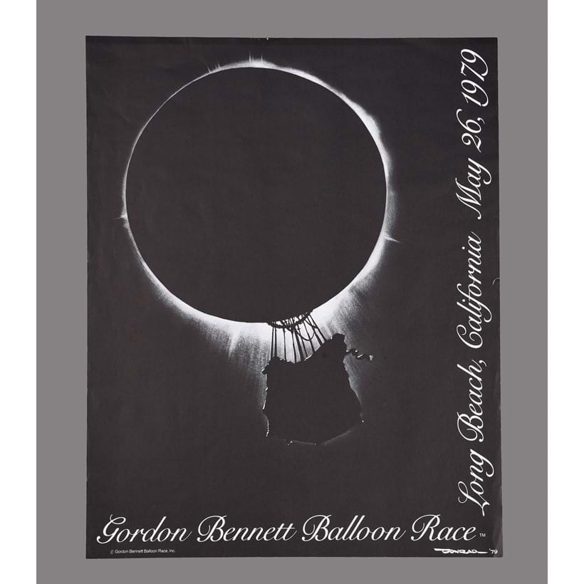 Inline Image - Lot 168: Poster: Gordon Bennett Balloon Race, Long Beach, California, May 26, 1979. artwork Paul Conrad, (Pulitzer prize-winning cartoonist for the Los Angeles Times) | Est. £100-150 (+ fees)