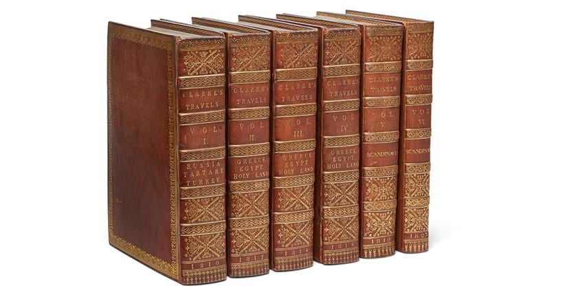 Inline Image - CLARKE, Edward Daniel.  Travels in Various Countries of Europe, Asia, and Africa.  6 vols., first edition | Est. £700-900 (+ fees)