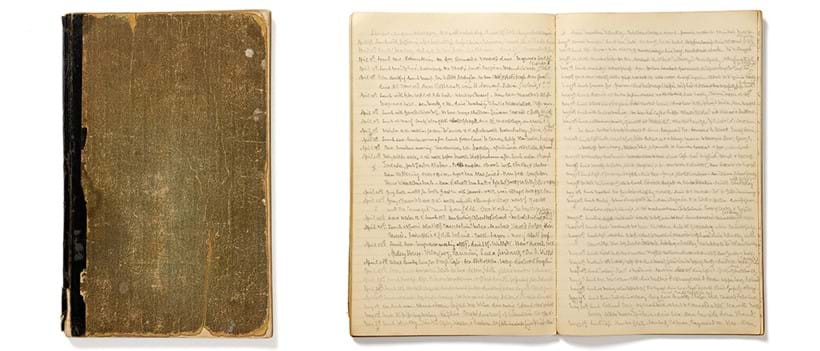 Inline Image - SACHEVERELL SITWELL. (1897 - 1988).   A Manuscript Notebook Diary. 1920 - 1929.   a single notebook | Est. £200-300 (+ fees)