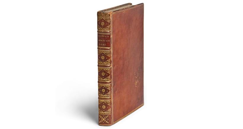 Inline Image - MILTON, John.  'Paradise Lost'.  single volume, first edition | Est. £5,000-7,000 (+ fees)