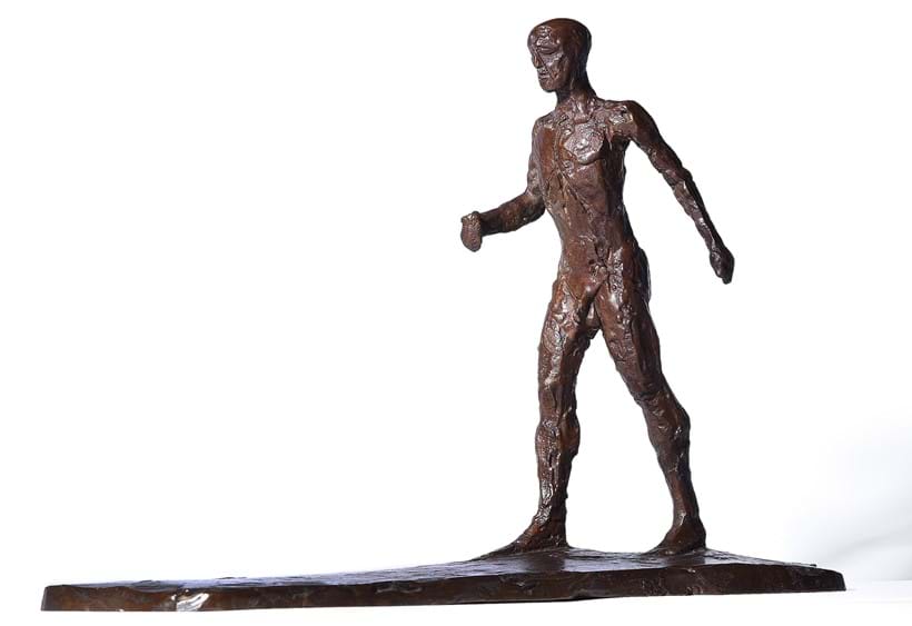 Inline Image - Lot 29: λ Dame Elisabeth Frink (British 1930-1993), 'Pilgrim', Bronze with a brown patina | Est. £15,000-25,000 (+ fees)