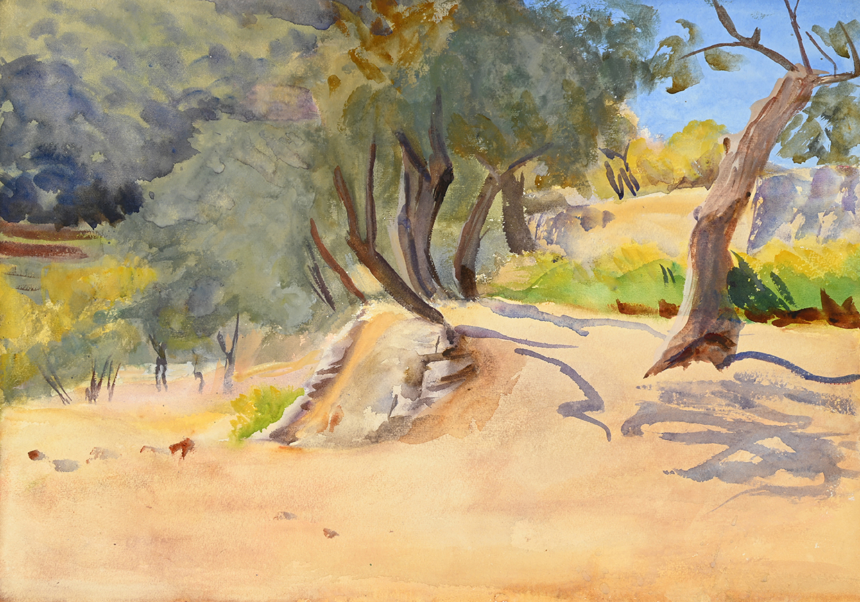 Lot 46 EMILY SARGENT (AMERICAN 1857 1936) OLIVE GROVE