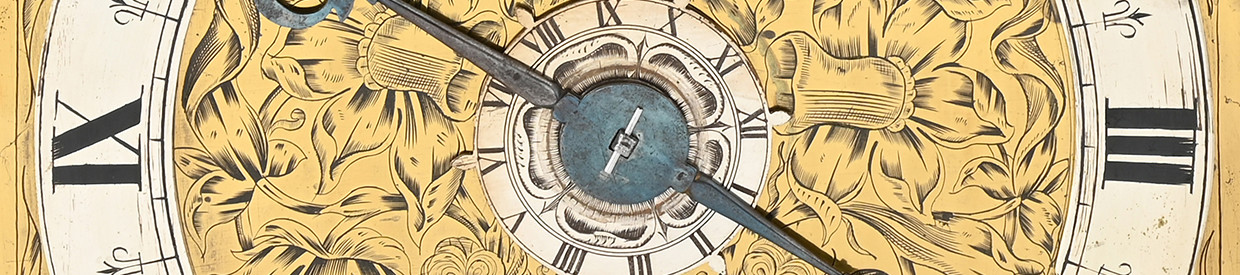 Lot 796: A Fine and Rare Charles II Posted Longcase Clock Movement and Dial with Half-Hour Strike and Alarm