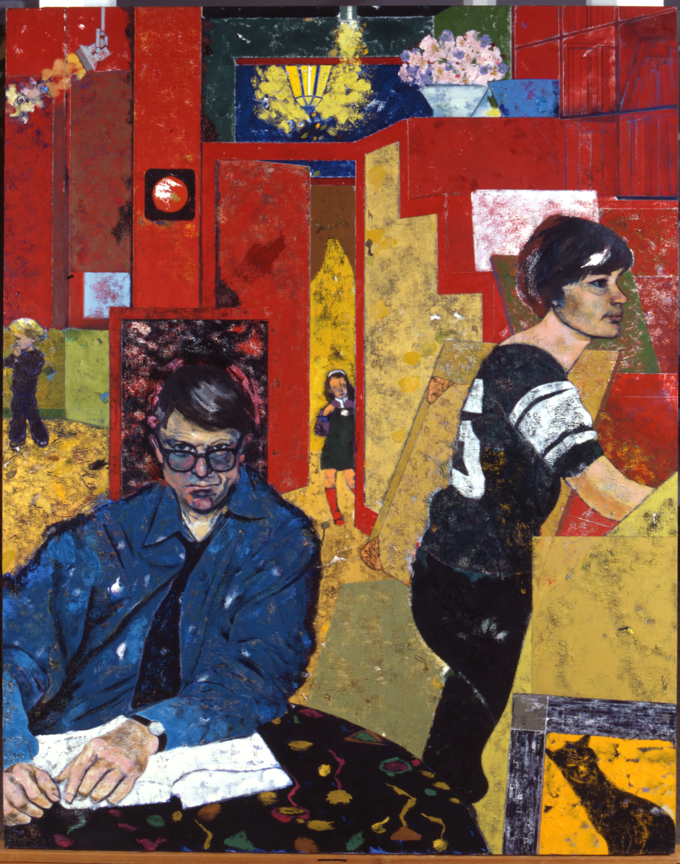 Inline Image - RB Kitaj, The Architects, 1981, oil on canvas, (Accepted from the Estate of MJ Long © Estate of RB Kitaj