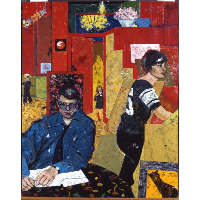 Inline Image - RB Kitaj, The Architects, 1981, oil on canvas, (Accepted from the Estate of MJ Long © Estate of RB Kitaj