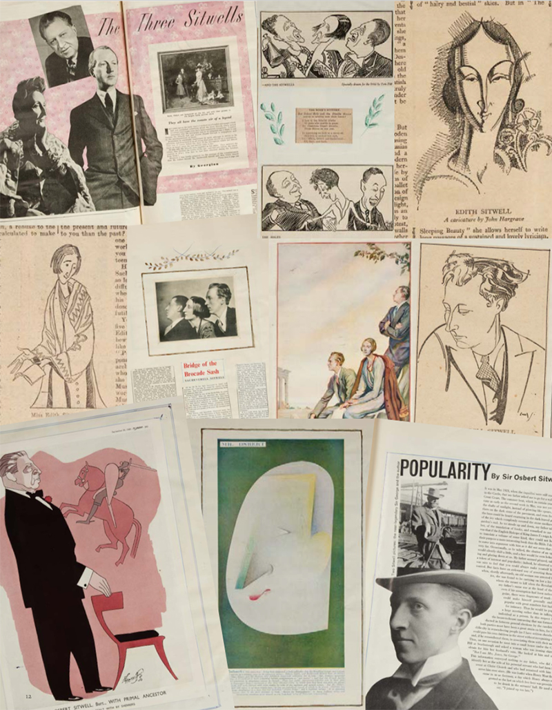 Inline Image - Press cuttings collected by the Sitwells