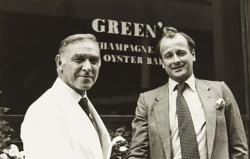 Inline Image - Peter Manzi and Simon Parker Bowles outside Green’s