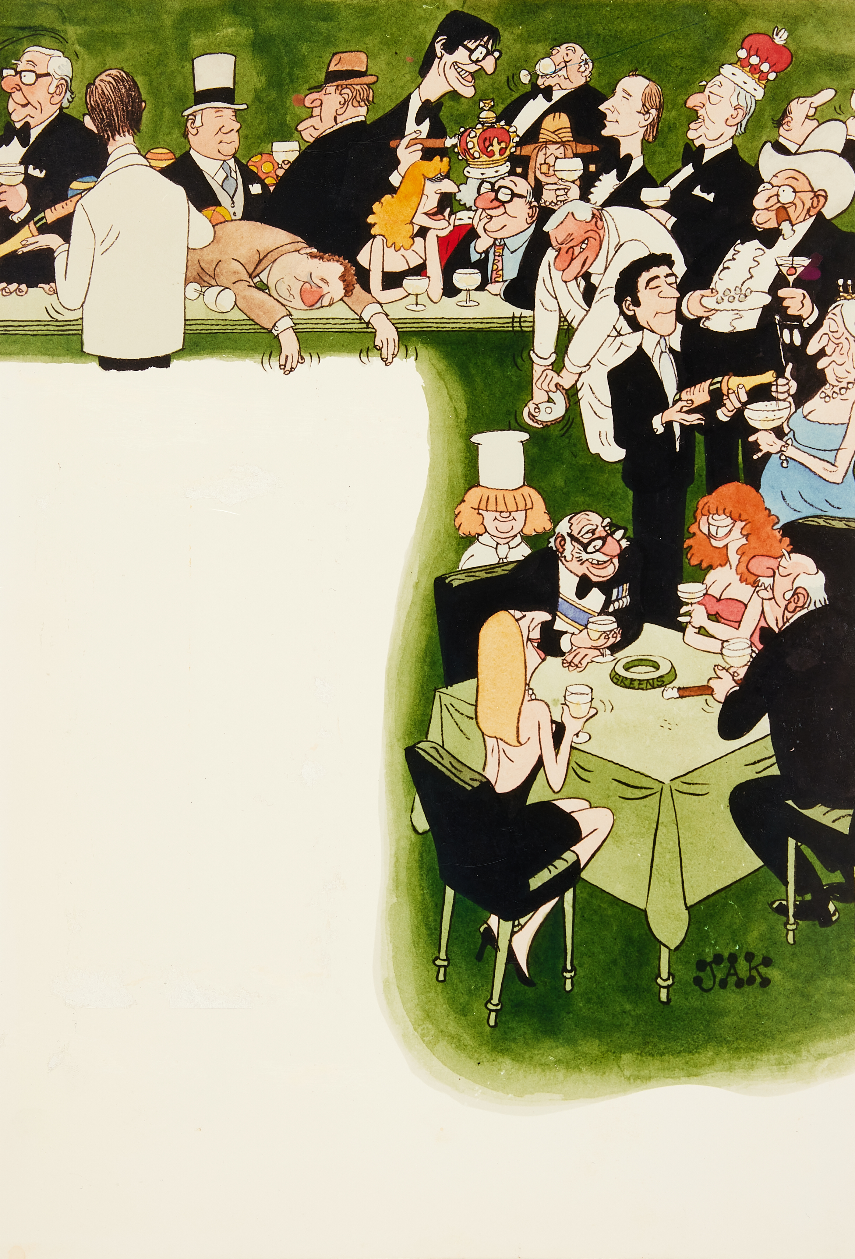 Inline Image - Green’s Restaurant menu card