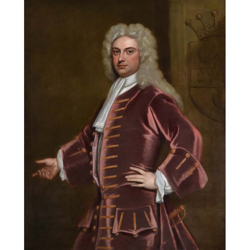 Inline Image - Lot 65: Sir Godfrey Kneller (British 1646-1723), 'William Coventry, 5th Earl of Coventry (1676-1751)', Oil on canvas laid to board | Est. £8,000-12,000 (+ fees)