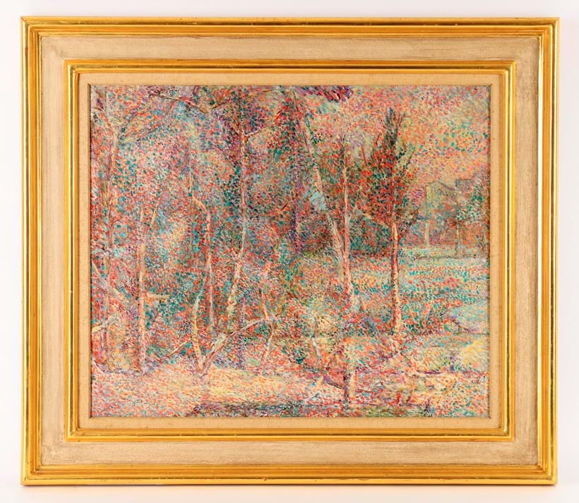 Inline Image - Lot 140: Elliott Seabrooke (British 1886-1950), 'Silver Birches', Oil on canvas | Est. £700-1,000 (+ fees)