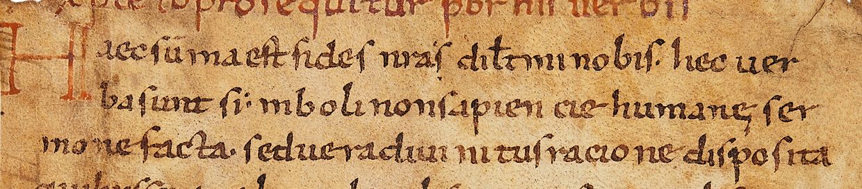 Lot 3: Leaf from the Old Gelasian Sacramentary