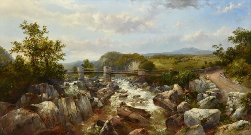 Inline Image - Lot 204 | John Brandon Smith (British 1848-1884), Highland river landscape, Oil on canvas | Est. £1,500-2,500 + fees