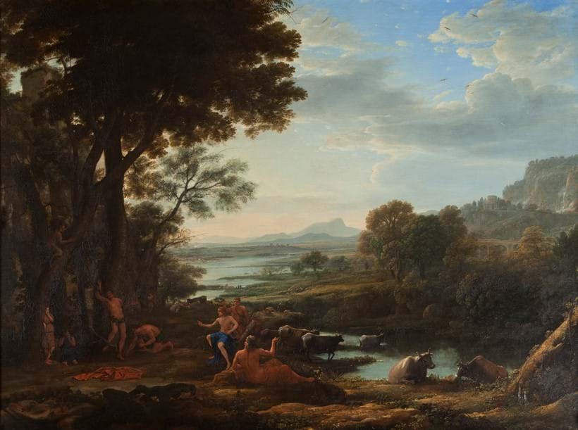 Inline Image - Claude Lorrain (1604/5?-1682), 'Apollo flying Marsyas'