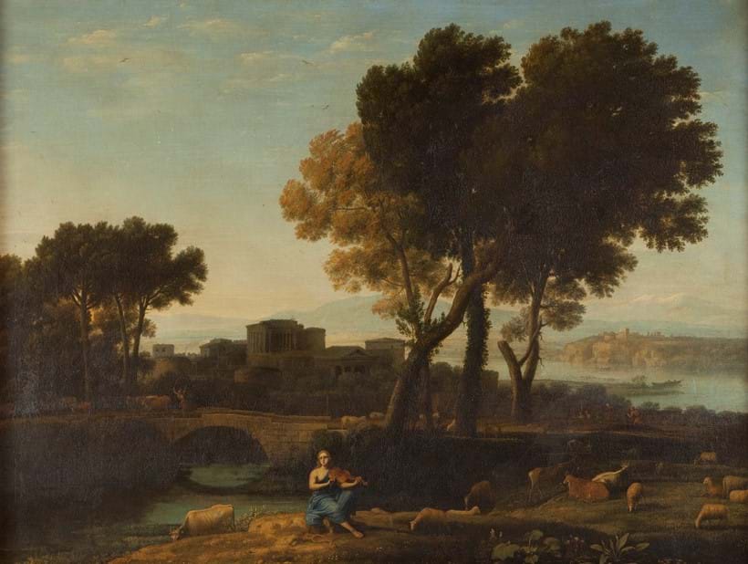 Inline Image - Claude Lorrain (1604/5?-1682), 'Apollo guarding the Herds of Admetus'