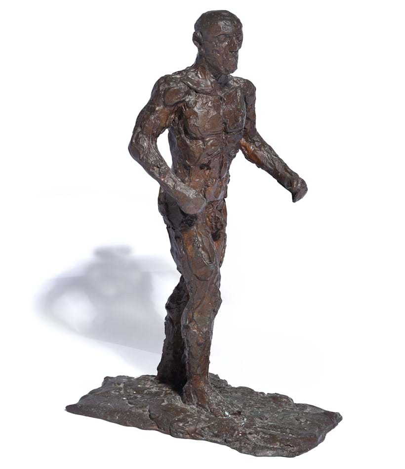 Inline Image - Lot 27: λ Dame Elisabeth Frink (British 1930-1993), 'Small Male Figure', Bronze | Sold for £43,750