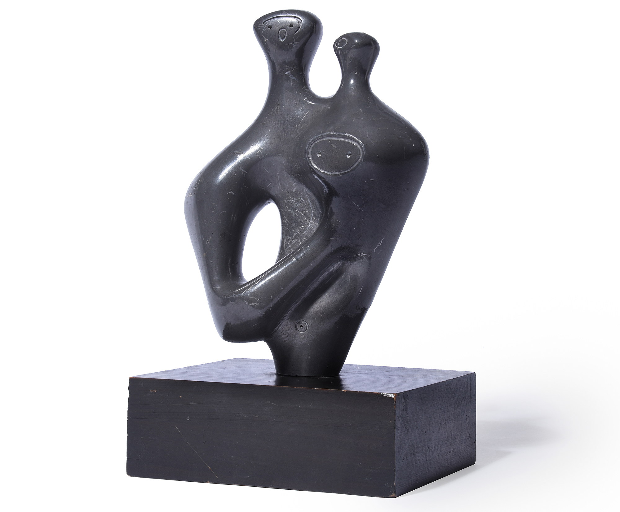 Henry Moore (British 1898-1986), 'Mother and Child', Lead