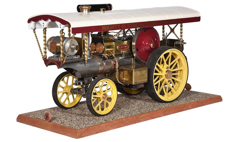 Inline Image - Lot 77: A fine exhibition quality 2 inch scale model of a John Fowler of Leeds Showman's engine 'The Iron Maiden' | Est. £6,000-8,000 (+ fees)