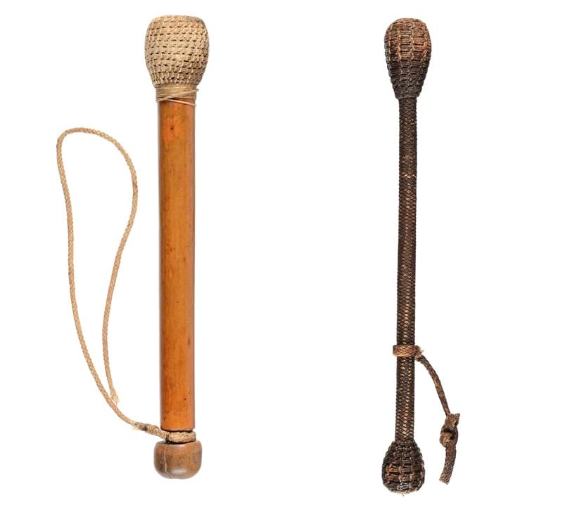 Inline Image - Lot 553: A Victorian life preserver or cosh, late 19th century, Est. £500-700 (+ fees) | Lot 554: A Victorian flexible life preserver or cosh | Est. £80-120 (+ fees)