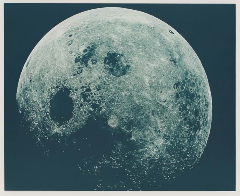 Inline Image - Lot 160: Full Moon, first man-made image from a previously inaccessible viewpoint, Apollo 8, 21-27 Dec 1968 | Est. £800-1,200 (+ fees)
