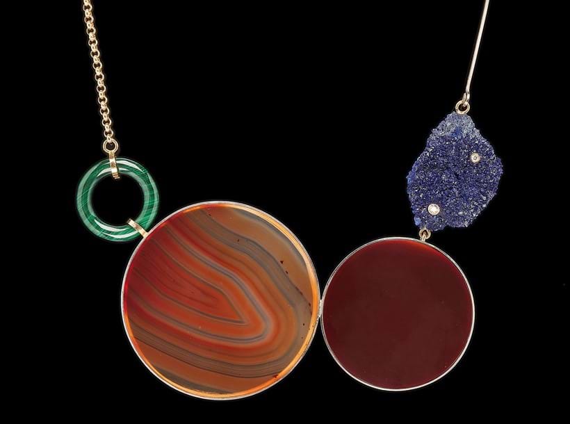Inline Image - Lot 377: Taher Chemirik, a hardstone modernist necklace | Est. £700-1,000 (+ fees)