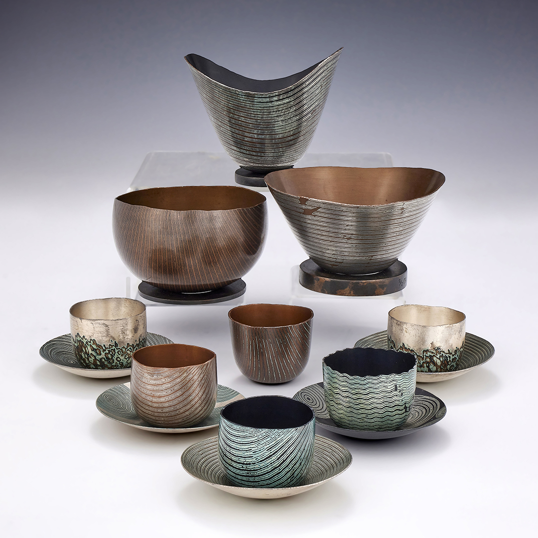 Mokume Gane tableware by Alistair McCallum