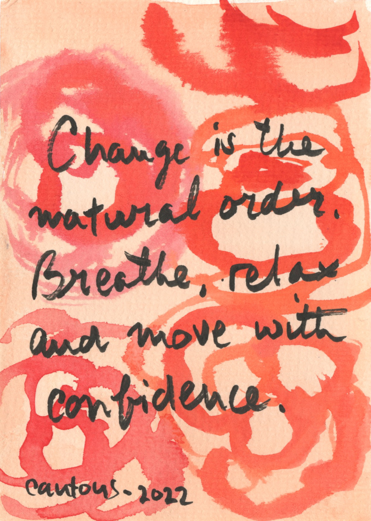 Inline Image - Lot 427: Victoria Cantons, 'Change is the Natural Order', Watercolour and Archival Ink on Paper | Sold for £550