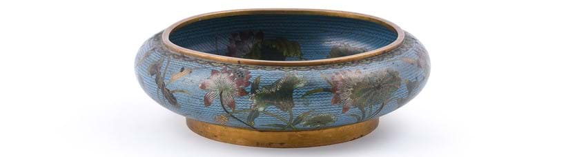 Inline Image - Lot 52: A Chinese cloisonné 'Lotus pond' brush washer, late 19th or early 20th century | Est. £500-800 (+ fees)