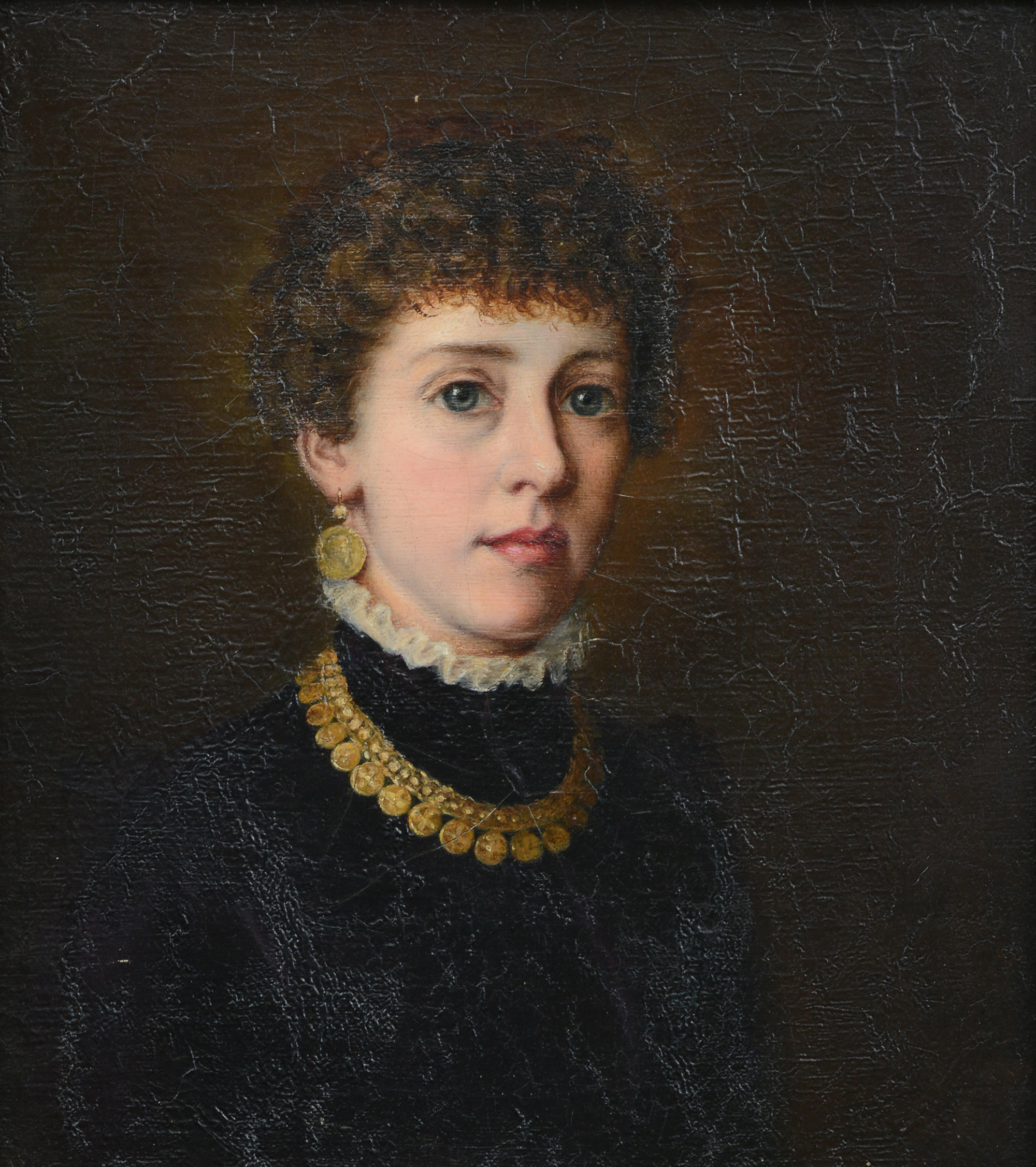 Inline Image - Lot 168: (Part lot) Edith Williams (nee Fitzgerald) (British 1851-1914), 'Self portrait/ Portrait of Thomas Williams',  Oil on canvas | Est. £400-600 (+ fees)