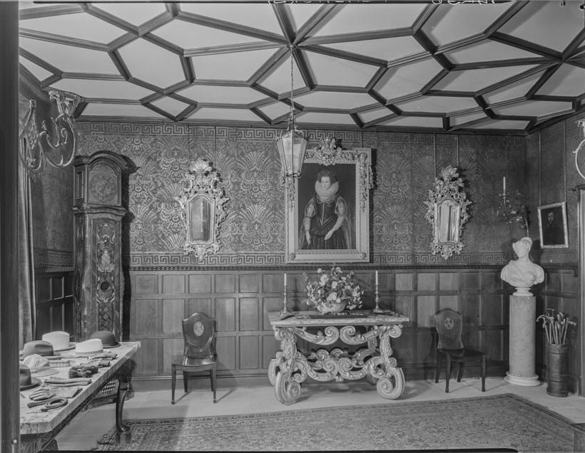 Inline Image - The near identical pair of Hall Chairs in the Entrance Hall to the private apartments at Penshurst Place, Country Life @CountryLife/Future Publishing Ltd