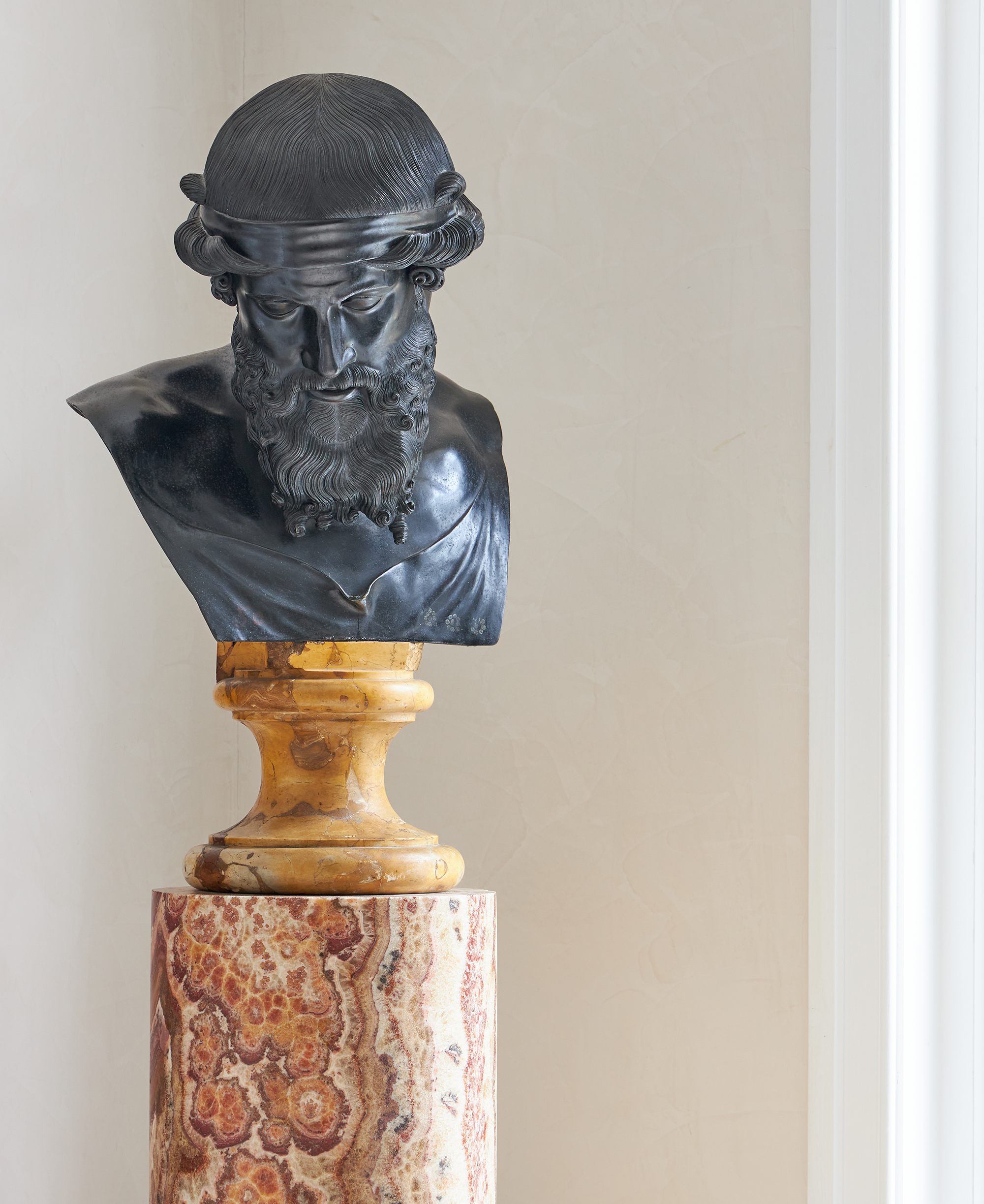 Inline Image - Lot 15: After the antique, a large bronze bust of Dionysus, Naples, late 19th century | Est. £6,000-8,000 (+ fees)