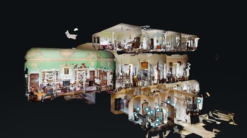 Inline Image - The "Dollshouse View" of Kirtlington Park. You can click on the "View Dollshouse", "View Floor Plan" or "Floor Selector" icon to navigate to the room you want to view.