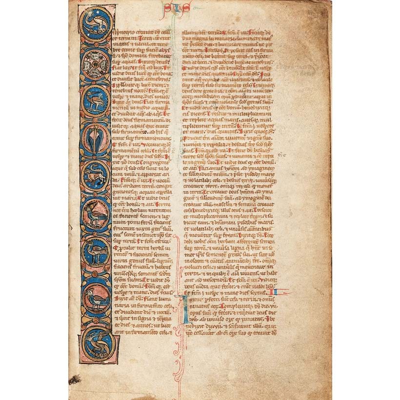 Inline Image - Lot 119: Ɵ The Bishop Carr Bible, in Latin, decorated manuscript on parchment [most probably England, mid-thirteenth century] | Est. £50,000-70,000 (+ fees)