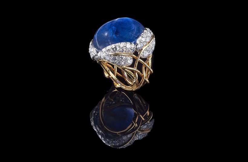 Inline Image - Lot 339: Tiffany & Co., Jean Schlumberger, a star sapphire and diamond dress ring, Sri Lanka (Ceylon), no heat | Est. £20,000-30,000 (+ fees)