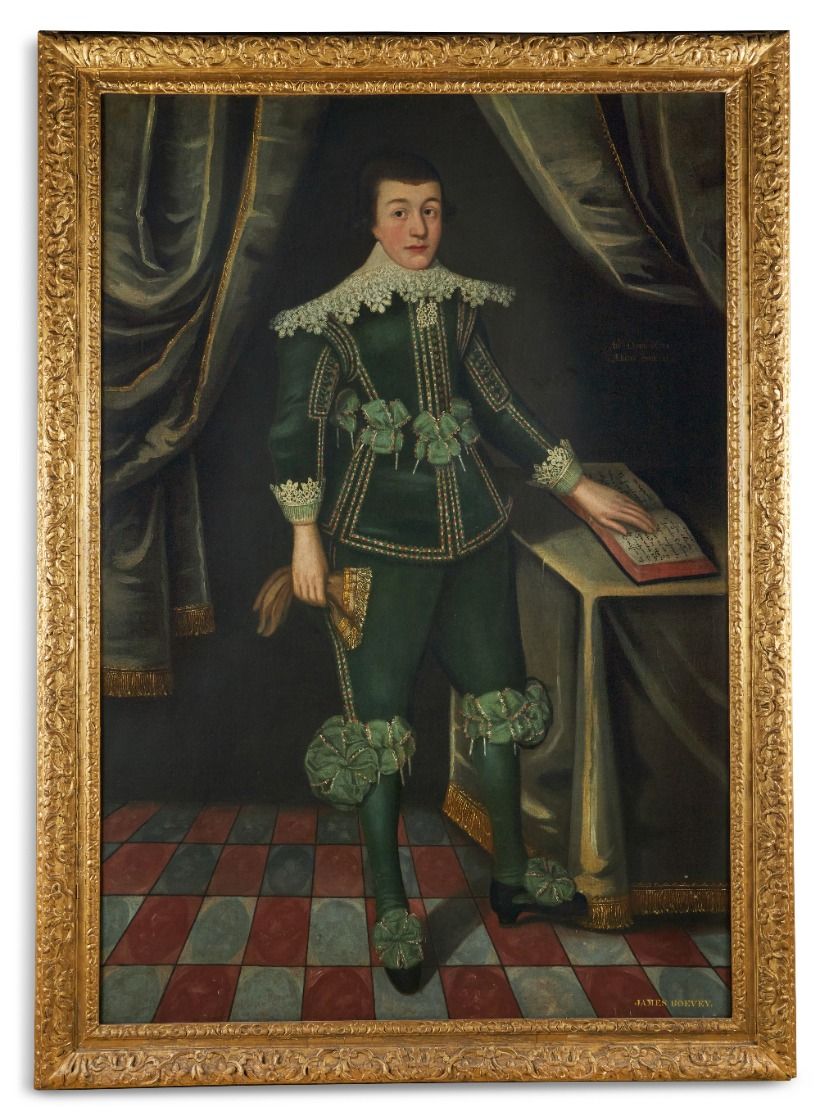 Inline Image - Lot 50: Follower of Gilbert Jackson, Portrait of James Boevey, aged 11