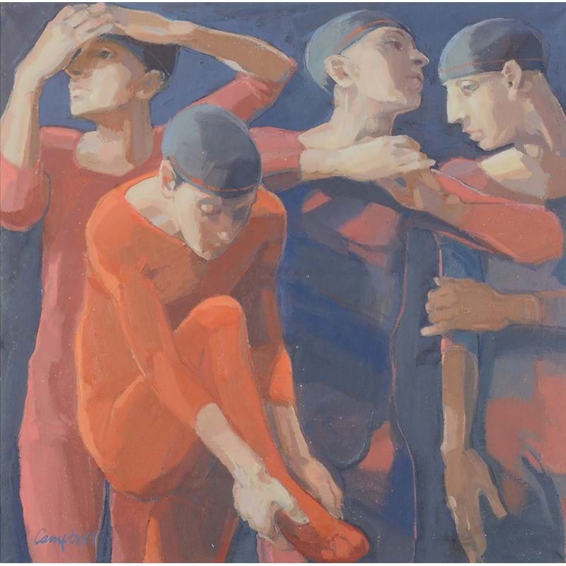 λ Catriona Campbell (Scottish b. 1940), 'In the Wings', Oil on canvas