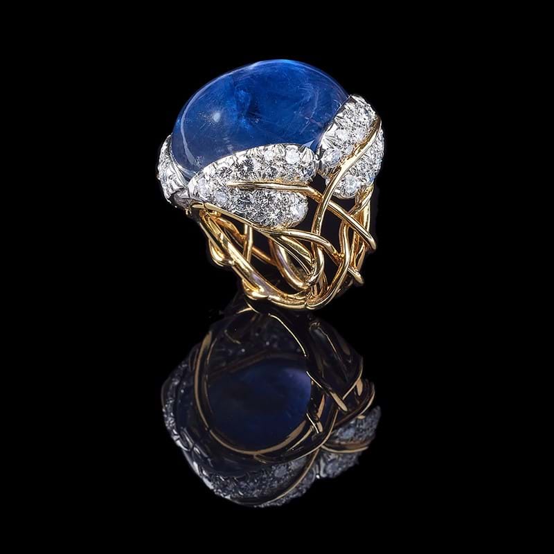 Tiffany & Co., Jean Schlumberger, a star sapphire and diamond dress ring, Sri Lanka (Ceylon), no heat