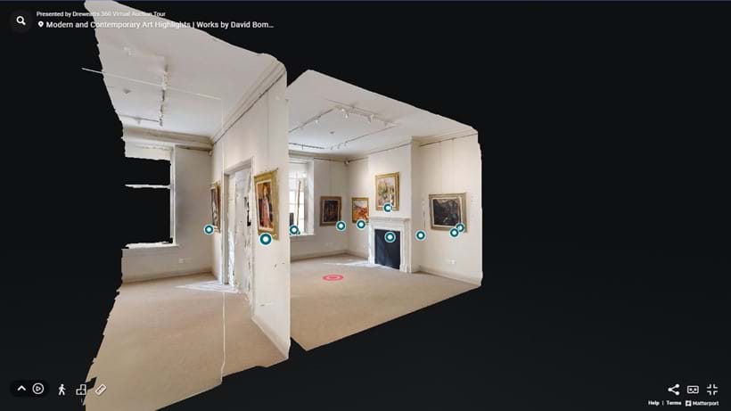 Inline Image - The "Dollshouse View" of Dreweatts London. You can click on the "View Dollshouse", "View Floor Plan" icon to navigate to the room you want to view.
