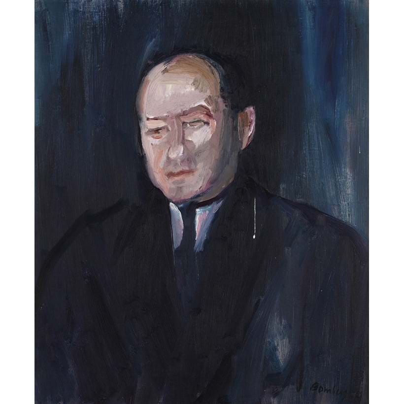 Inline Image - Lot 56: λ David Bomberg (British 1890-1957), 'Portrait of a Gentleman', oil on canvas | Est. £3,000-5,000 (+ fees)